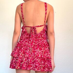 Y2K Betsey Johnson Floral Ruffle Dress